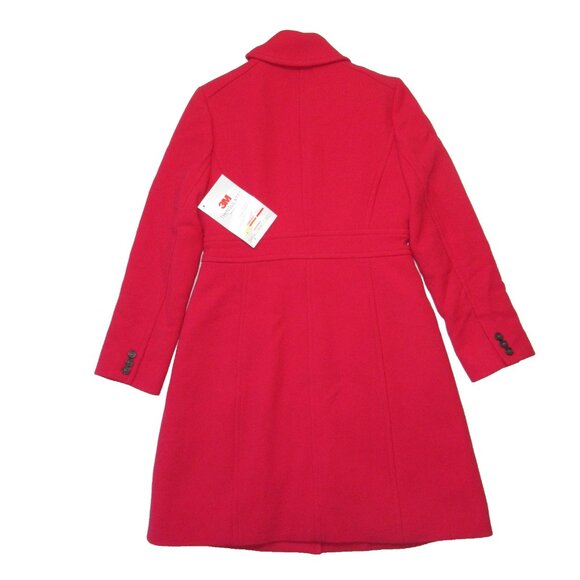 NWT J.Crew Classic Lady Day Coat in Bright Cherry Italian Doublecloth Wool 6P - Picture 5 of 7